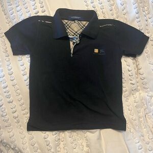 Burberry Black Polo Shirt Classic Design
